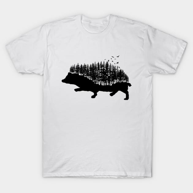 Hedgehog T-Shirt by ImaginativeWild
